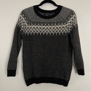 Willi Smith Womens Lambswool Nordic Sweater Sz M**